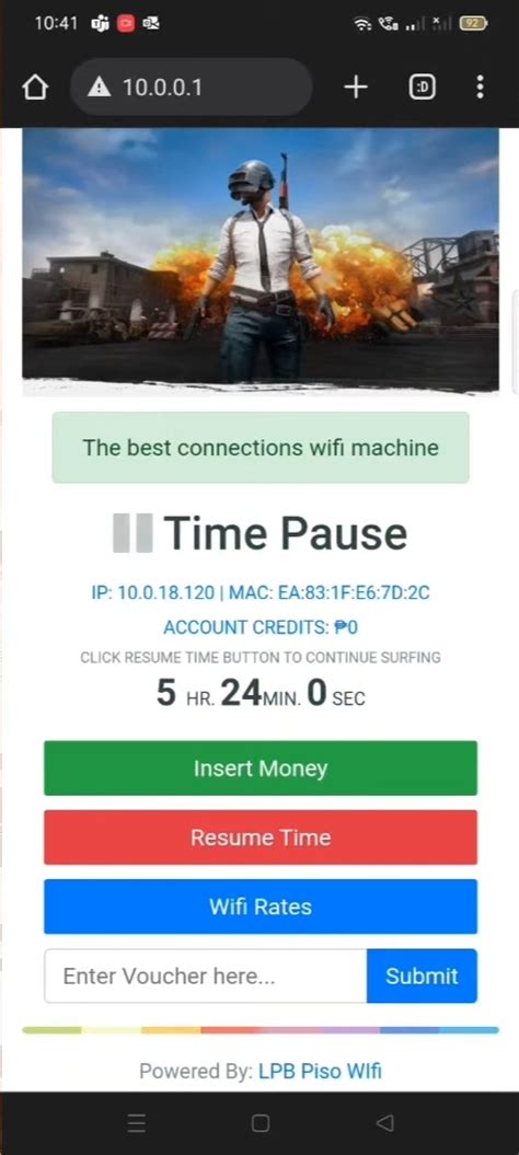10.0.0.1 piso wifi pause time|How To Pause Time in LPB PISO WIFI 10.0.0.1 .
